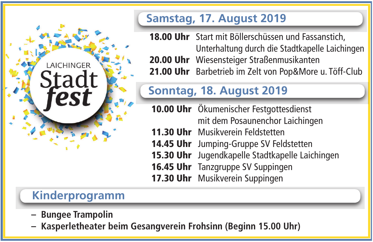 Laichinger Stadtfest Laichinger Stadtfest