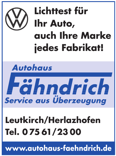 Autohaus Fähndrich GmbH Autohaus Fähndrich GmbH