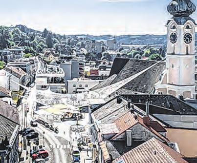 Ein Kunstwerk schwebt über der Stadt. Foto: Simon Bauer Ein Kunstwerk schwebt über der Stadt. Foto: Simon Bauer