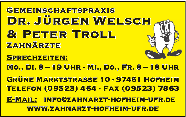 Dr. Jürgen Welsch & Peter Troll Dr. Jürgen Welsch & Peter Troll
