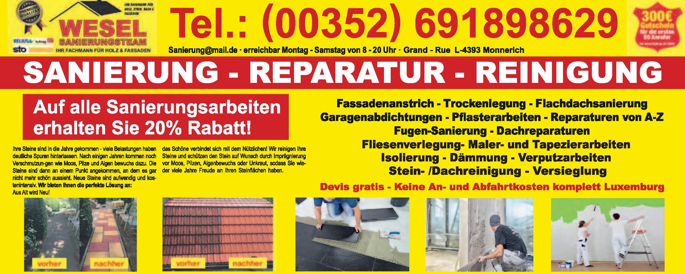 Wesel Sanierungsteam