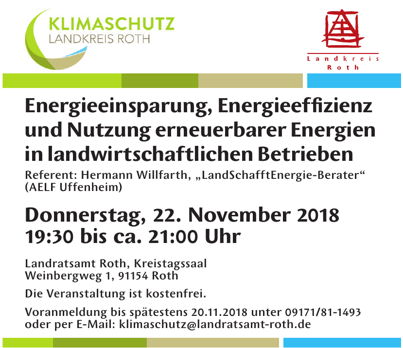 Klimaschutz Landkreis Roth - Landratsamt Roth Klimaschutz Landkreis Roth - Landratsamt Roth