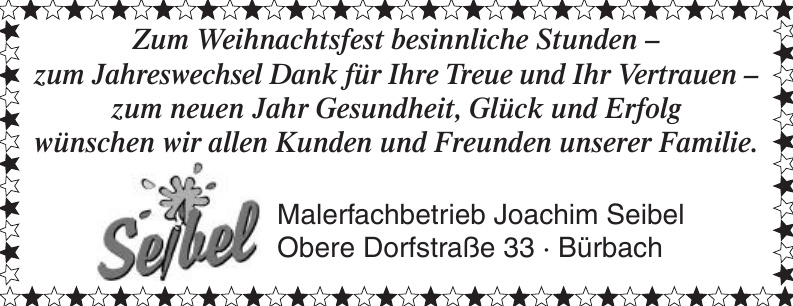 Malerfachbetrieb Joachim Seibel Malerfachbetrieb Joachim Seibel