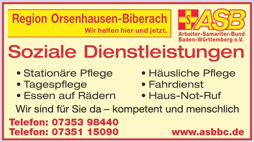 Arbeiter-Samariter-Bund Baden-Württemberg e.V. Arbeiter-Samariter-Bund Baden-Württemberg e.V.