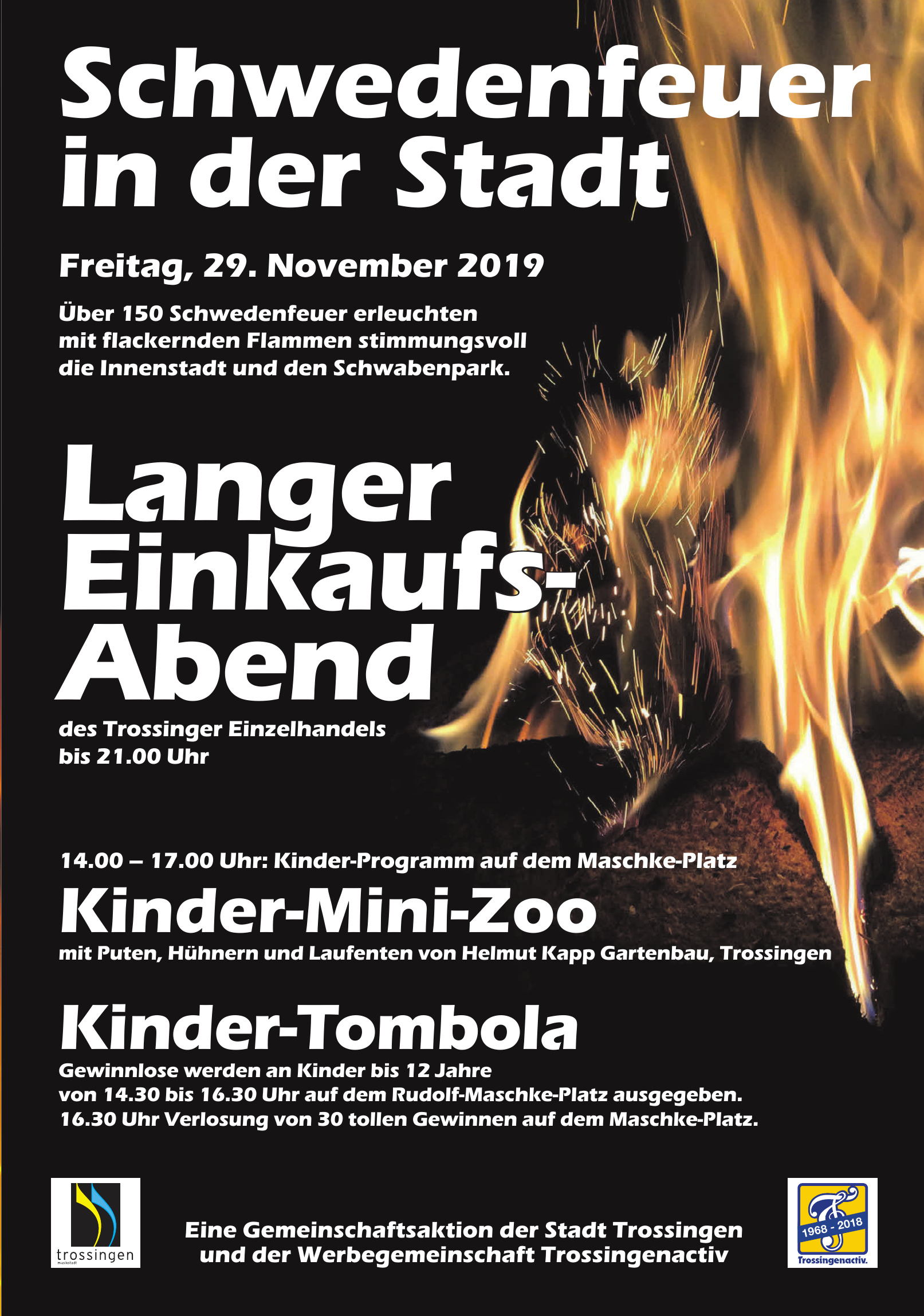Schwedenfeuer in der Stadt Schwedenfeuer in der Stadt