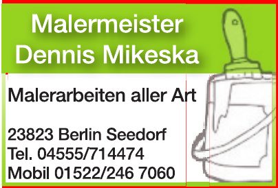 Malermeister Dennis Mikeska