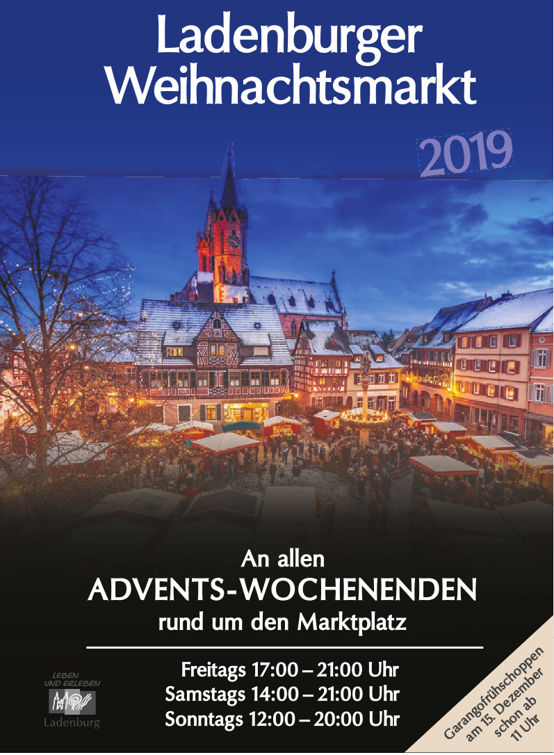Ladenburger Weihnachtsmarkt 2019 Ladenburger Weihnachtsmarkt 2019