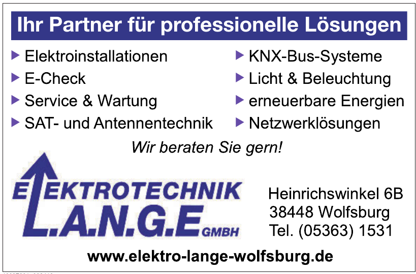 Elektrotechnik L.A.N.G.E GmbH Elektrotechnik L.A.N.G.E GmbH