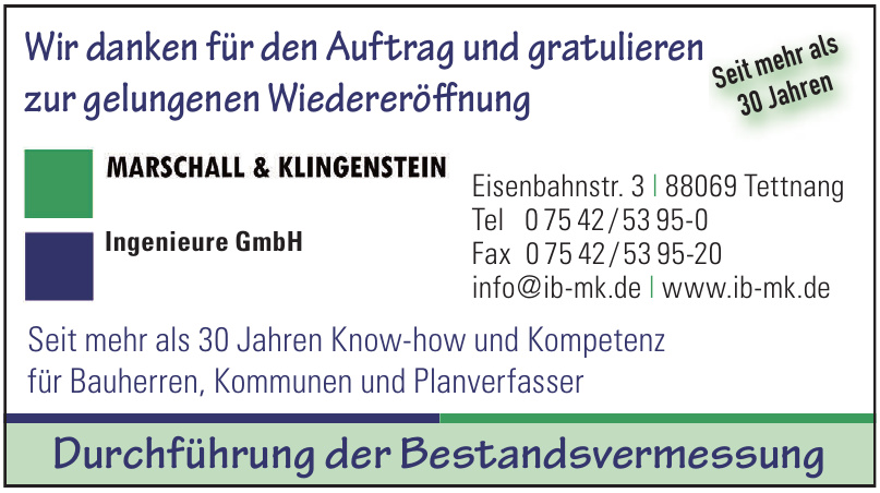 Marschall & Klingenstein Ingenieure GmbH Marschall & Klingenstein Ingenieure GmbH