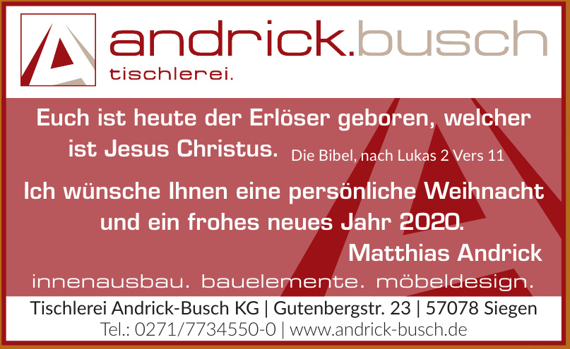 Tischlerei Andrick-Busch KG Tischlerei Andrick-Busch KG