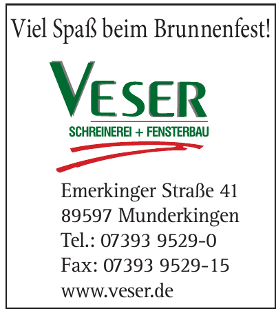 Veser Schreinerei und Fensterbau GmbH Veser Schreinerei und Fensterbau GmbH
