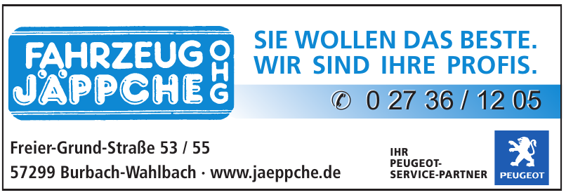 Fahrzeug Jäppche OHG Fahrzeug Jäppche OHG