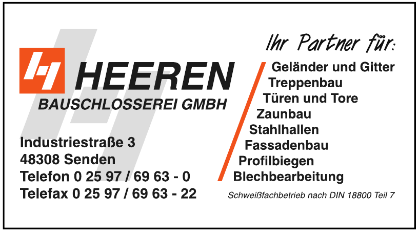 Heeren Bauschlosserei GmbH Heeren Bauschlosserei GmbH