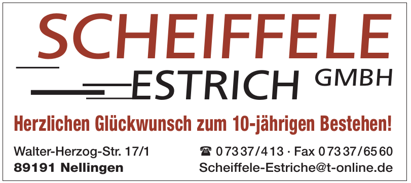 Scheiffele Estrich GmbH Scheiffele Estrich GmbH