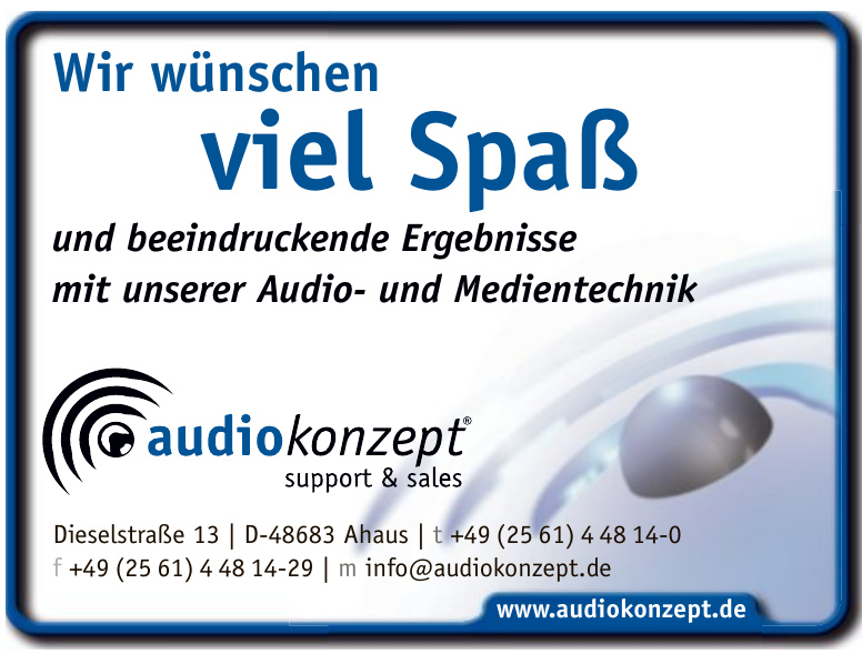 Audiokonzept support & sales