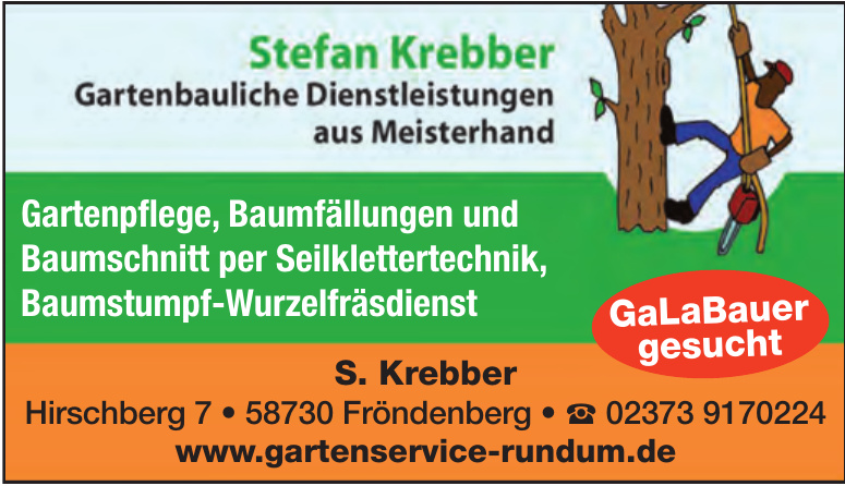 Stefan Krebber Gartenbauliche Dienstleistungen aus Meisterhand