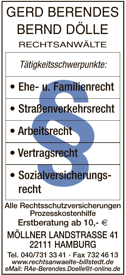 Rechtsanwaltskanzlei Gerd Berendes und Bernd Dölle