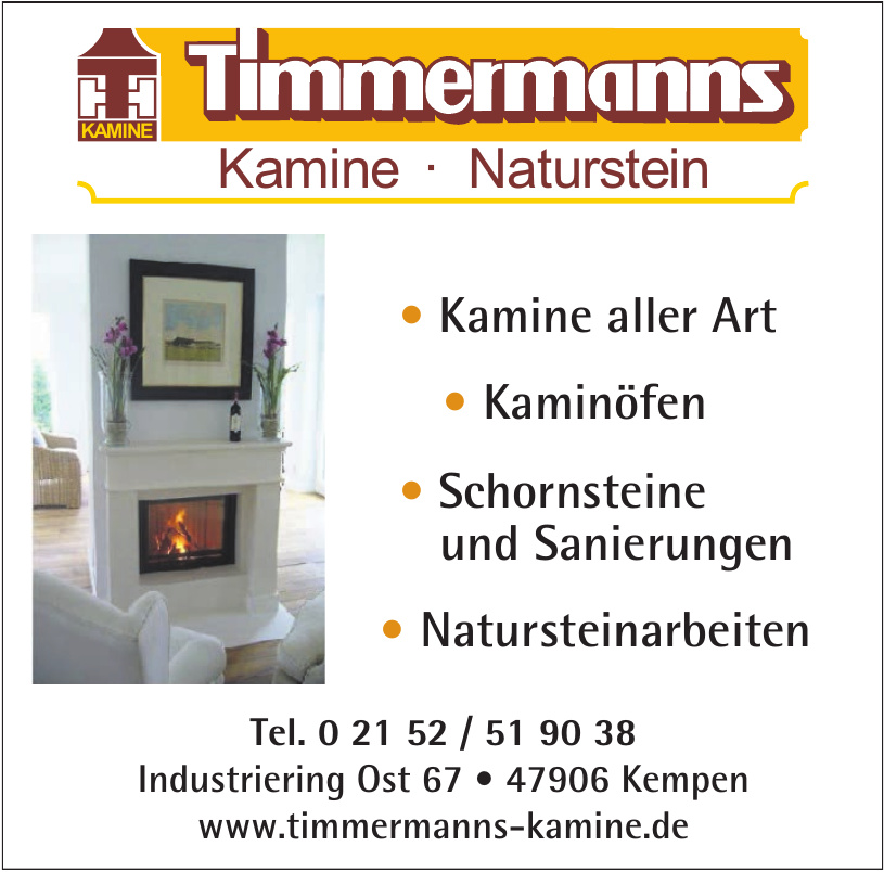 Timmermanns Kamine - Naturstein Timmermanns Kamine - Naturstein