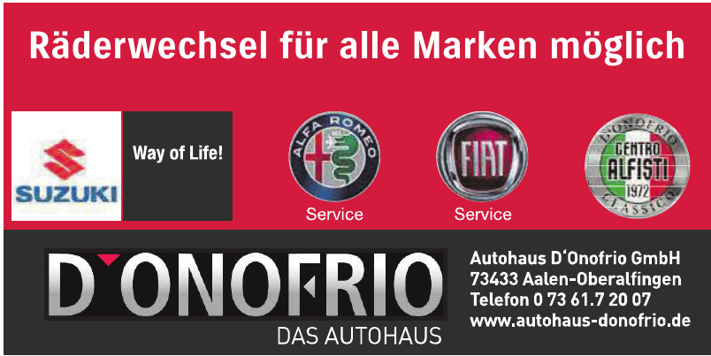 Autohaus D‘Onofrio GmbH Autohaus D‘Onofrio GmbH