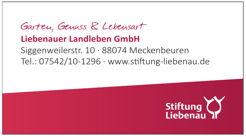 Liebenauer Landleben GmbH Liebenauer Landleben GmbH