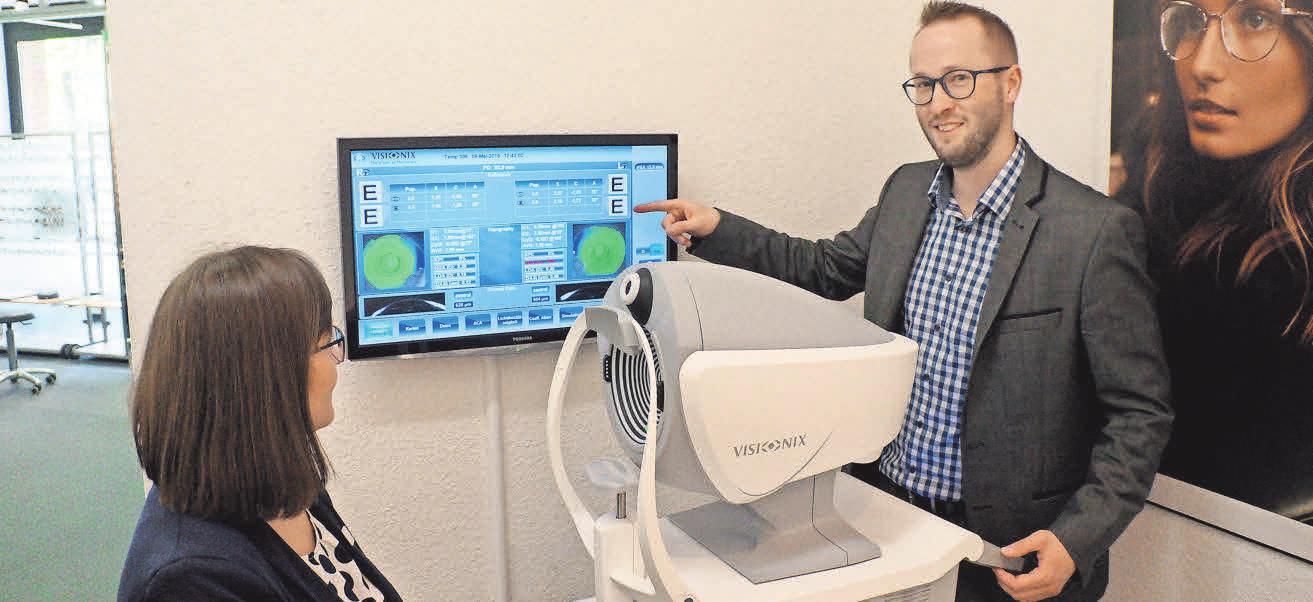 Mit dem Visionix VX 120 lassen sich medizinische Vormessungen durchführen. Mit dem Visionix VX 120 lassen sich medizinische Vormessungen durchführen.