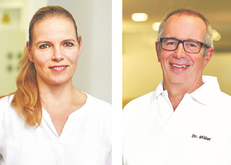 Leiten die Facharztpraxis in Grosshansdorf: die Hautärzte Dr. Julia Maerker-Stroemer und Dr. Christian Müller