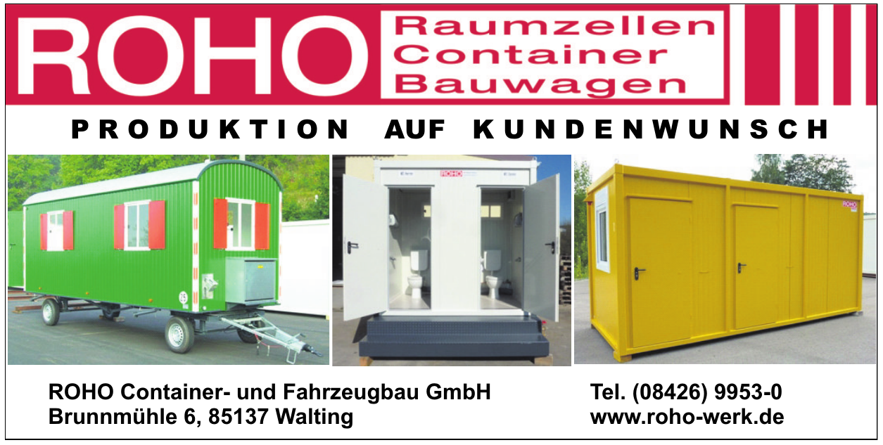ROHO Container- und Fahrzeugbau GmbH ROHO Container- und Fahrzeugbau GmbH