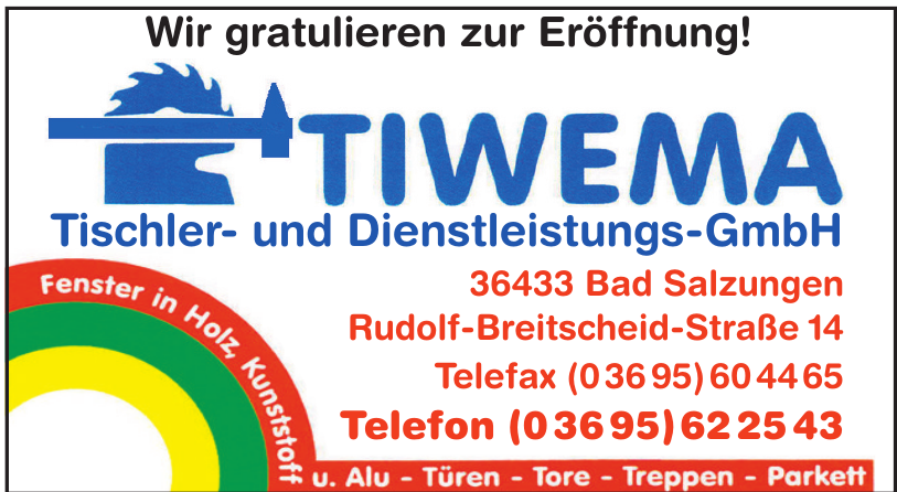 Tiwema Tischler- und Dienstleistungs-GmbH Tiwema Tischler- und Dienstleistungs-GmbH