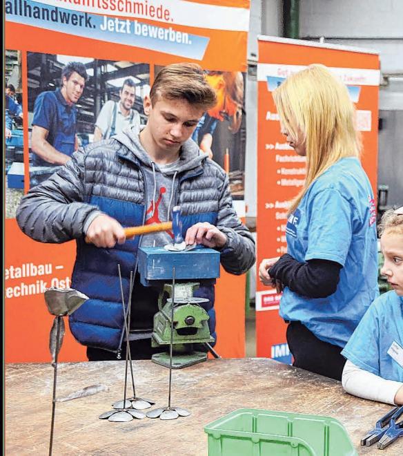 Bei der Messe können Besucher auch mal selber Hand anlegen. Bei der Messe können Besucher auch mal selber Hand anlegen.