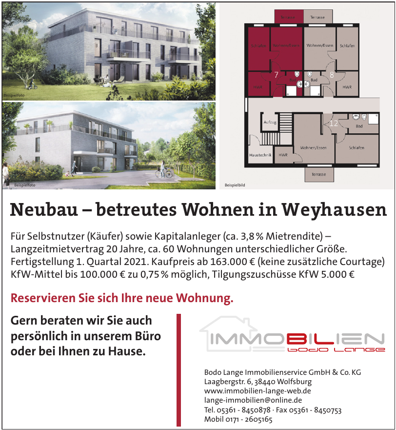 Bodo Lange Immobilienservice GmbH & Co. KG Bodo Lange Immobilienservice GmbH & Co. KG