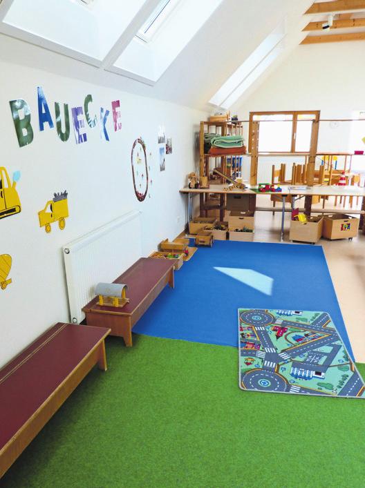 In der Turnhalle besteht die Möglichkeit zum Bauen und für Bewegung. In der Turnhalle besteht die Möglichkeit zum Bauen und für Bewegung.