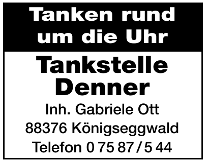 Tankstelle Denner Tankstelle Denner
