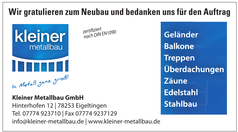 Kleiner Metallbau GmbH Kleiner Metallbau GmbH