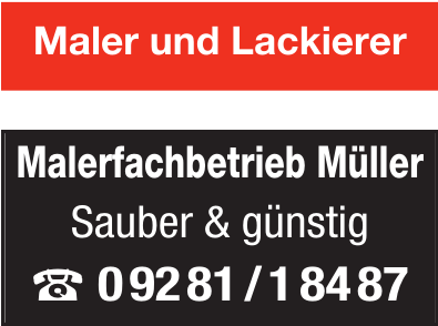 Malerfachbetrieb Müller Malerfachbetrieb Müller