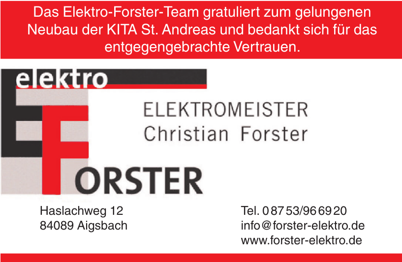 Elektromeister Christian Forster Elektromeister Christian Forster
