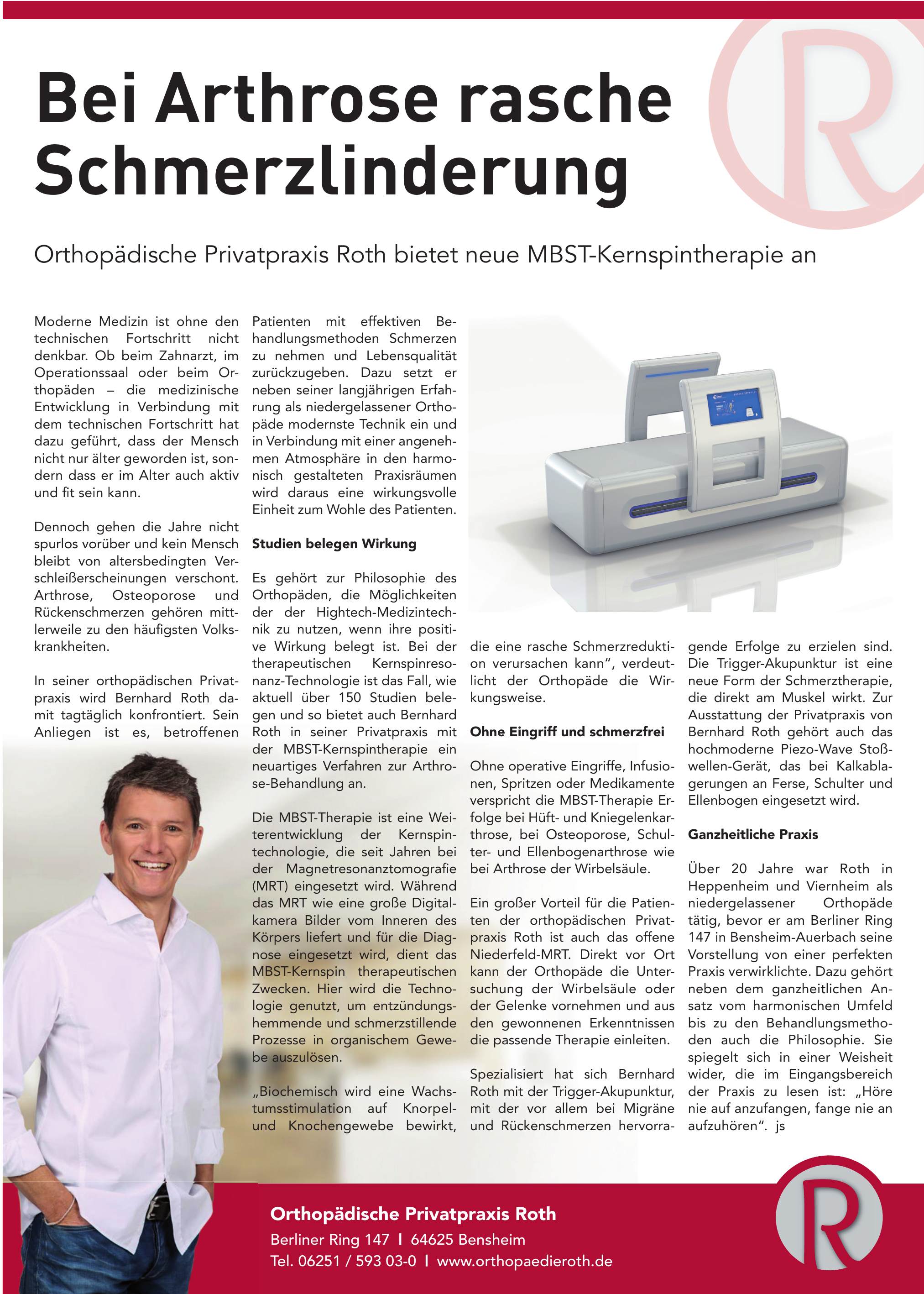 Orthopädische Privatpraxis Roth Orthopädische Privatpraxis Roth
