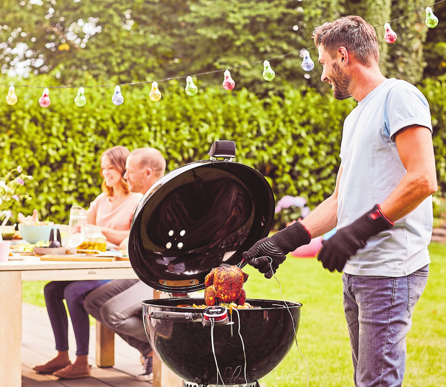 Mit der iGrill-App kann man die Garstufen des Grillguts überwachen.