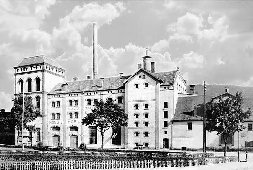 Die Mönchshofbrauerei im Jahr 1926. Repro: Siegfried Nitsche Die Mönchshofbrauerei im Jahr 1926. Repro: Siegfried Nitsche