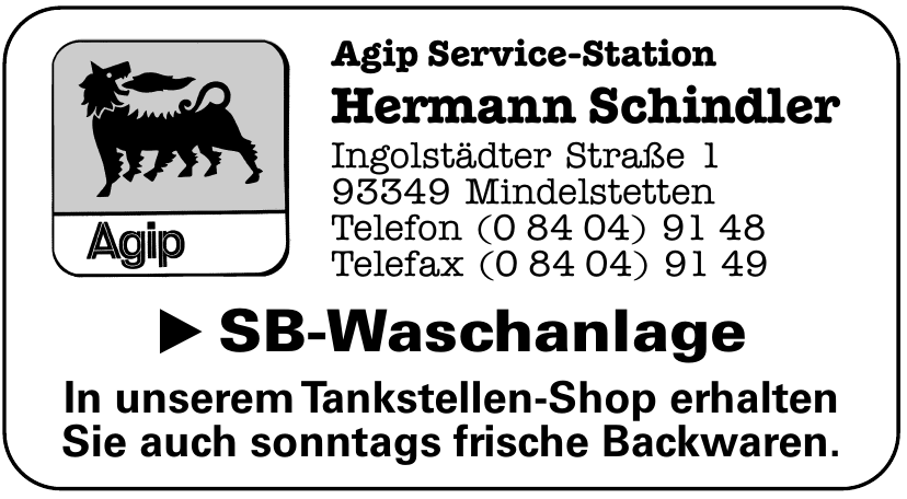 Agip Service-Station Hermann Schindler Agip Service-Station Hermann Schindler
