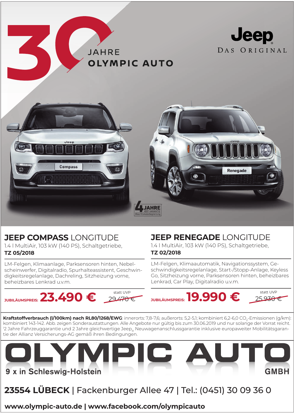 Aktionswochen Bei Olympic Auto Wochenspiegel Lubecker Nachrichten