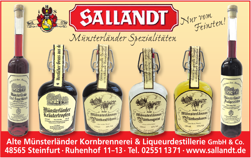 Alte Münsterländer Kornbrennerei & Liqueurdistillerie GmbH & Co. Alte Münsterländer Kornbrennerei & Liqueurdistillerie GmbH & Co.