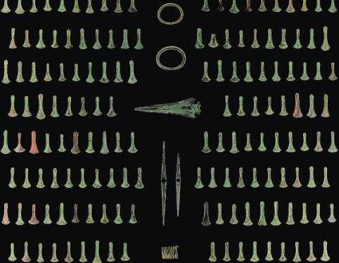 Gewaltmonopol. Der Hort von Dieskau III umfasst 293 Beile (Ausschnitt) mit ähnlichen Gebrauchsspuren, vielleicht einer Armee-Einheit?