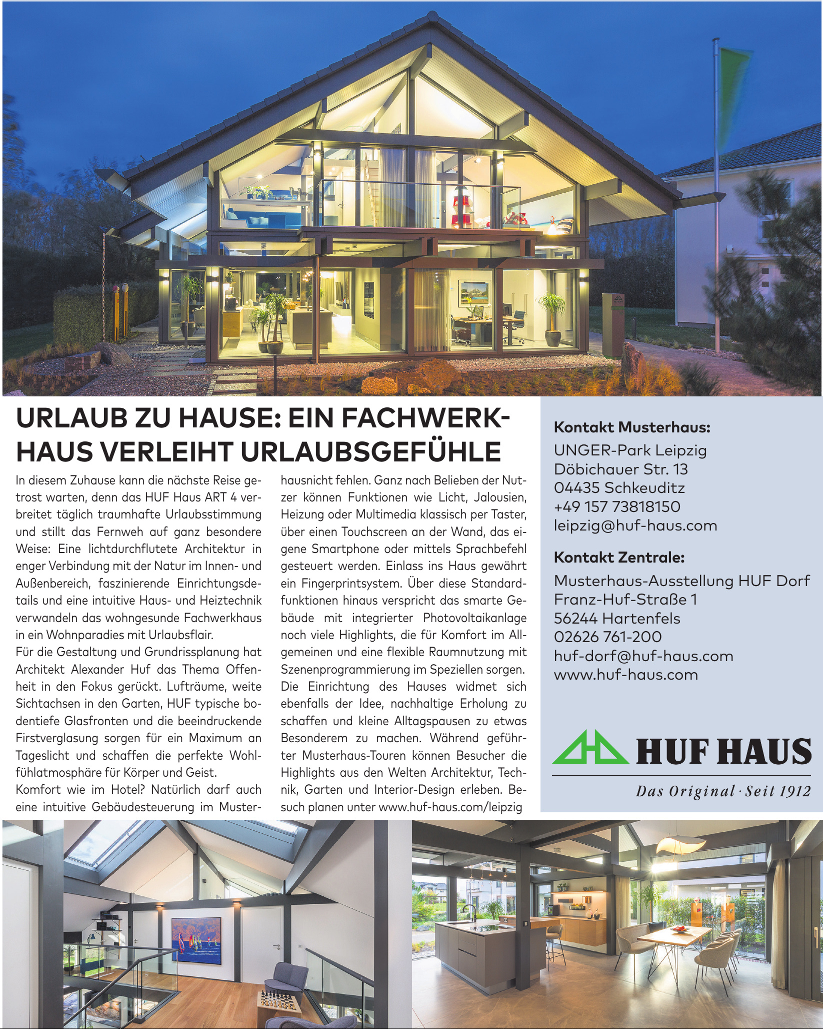 Musterhaus-Ausstellung HUF Dorf