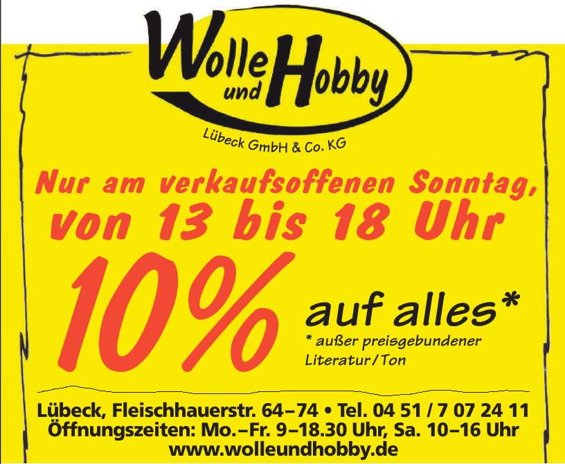Wolle und Hobby Lübeck GmbH & Co. KG Wolle und Hobby Lübeck GmbH & Co. KG