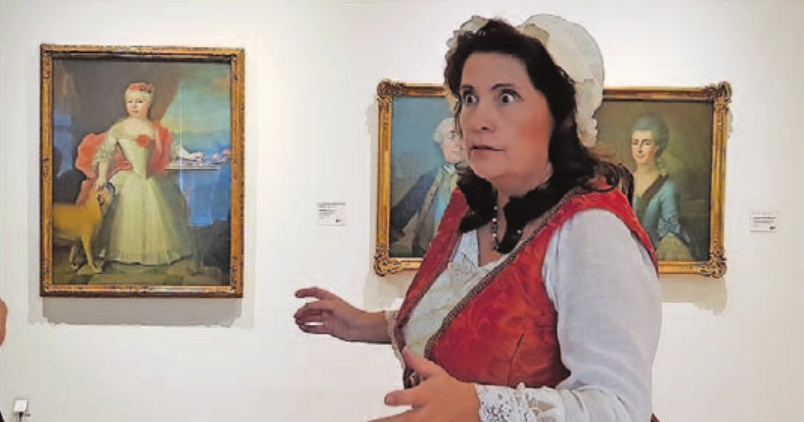 Kammerzofe Henrietta erzählt bei ihren Stadtführungen spannende Ereignisse aus Zeiten Fürst Ludwigs. Foto: CiMaSB_U. vonSteht Kammerzofe Henrietta erzählt bei ihren Stadtführungen spannende Ereignisse aus Zeiten Fürst Ludwigs. Foto: CiMaSB_U. vonSteht
