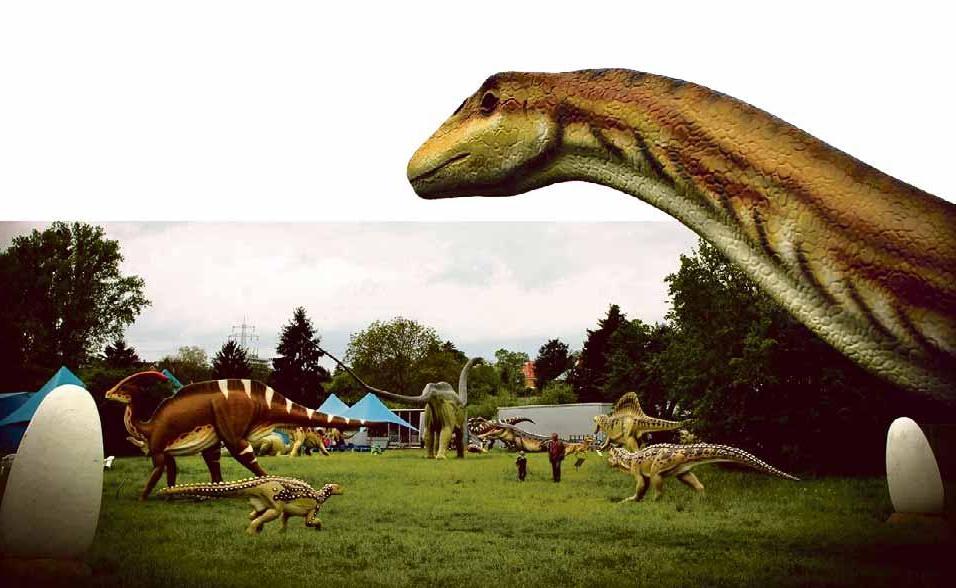 In der riesigen Dino-Ausstellung mit Ausgrabungscamp werden Kinder zu echten Archäologen. Foto: Charles Knie In der riesigen Dino-Ausstellung mit Ausgrabungscamp werden Kinder zu echten Archäologen. Foto: Charles Knie