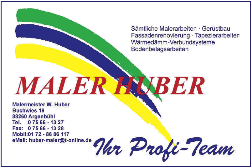 Malermeister W. Huber Malermeister W. Huber