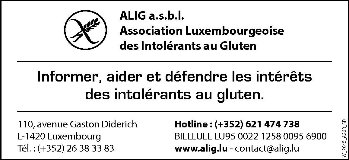 ALIG a.s.b.l. Association Luxembourgeoise des Intolérants au Gluten