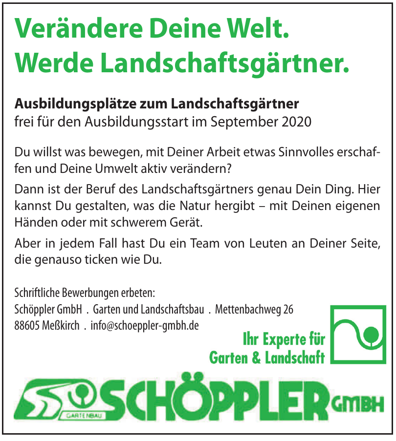 Schöppler GmbH - Garten und Landschaftsbau Schöppler GmbH - Garten und Landschaftsbau