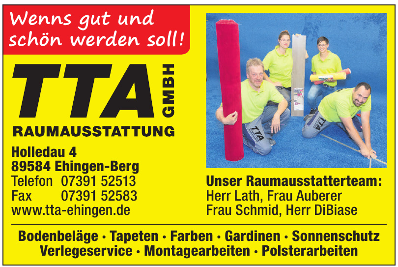 TTA Raumausstattung GmbH TTA Raumausstattung GmbH